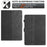For Samsung Galaxy Tab A 10.1 (2019) T510 Cover Imprinted Full Protection Leather Card Holder Tablet Case - Black - 7