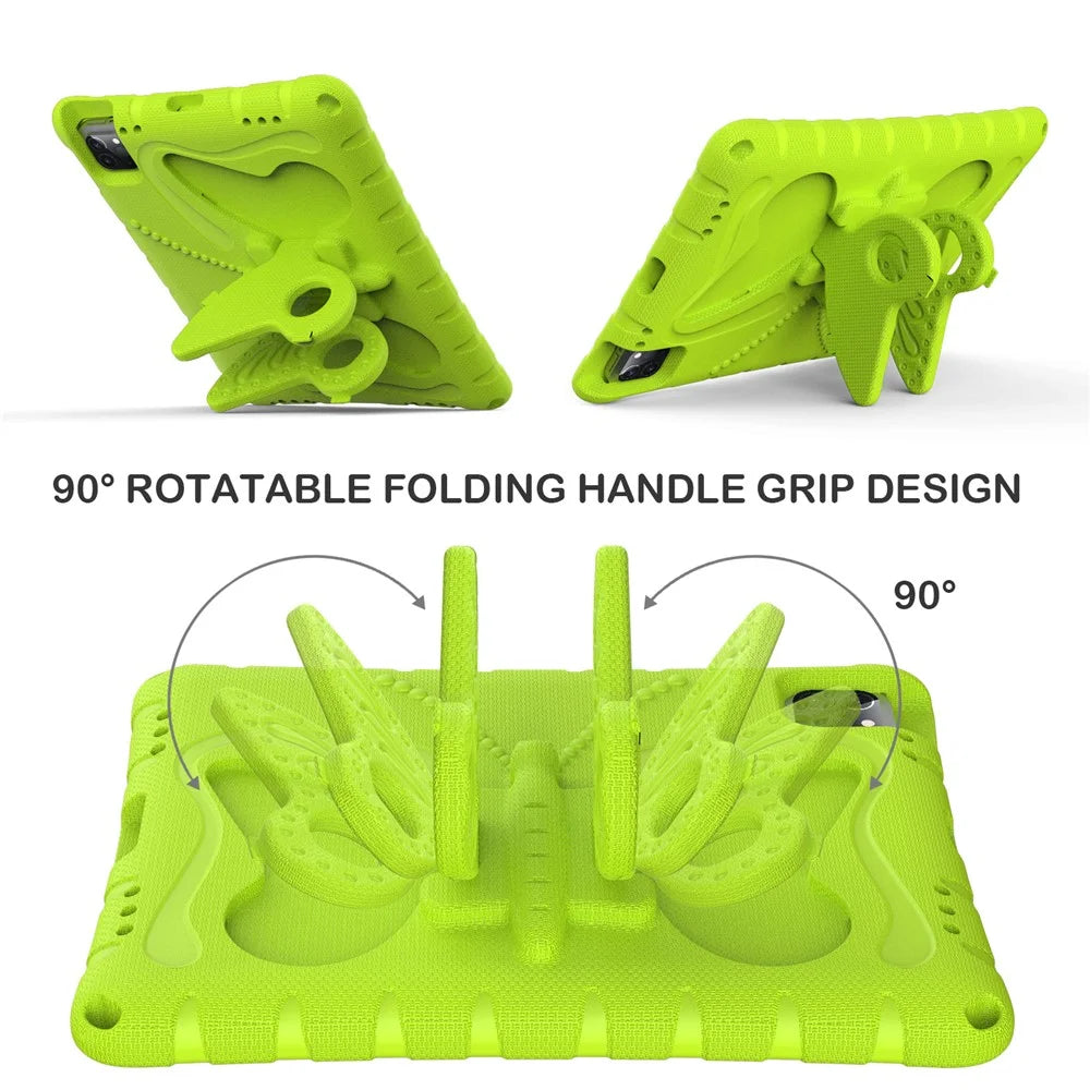 EVA Kickstand Case For iPad (2025) / 10.9 (2022) / Air 11 (2025) / (2024) / Pro 11 (2025) / 11 (2024) / (2018) / (2020) / (2021) / (2022) / Air (2020) (2022) - Green - 2