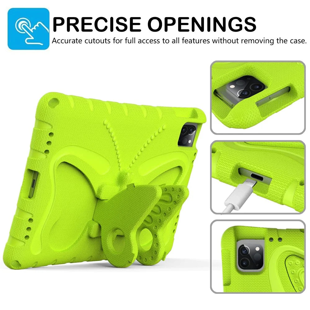 EVA Kickstand Case For iPad (2025) / 10.9 (2022) / Air 11 (2025) / (2024) / Pro 11 (2025) / 11 (2024) / (2018) / (2020) / (2021) / (2022) / Air (2020) (2022) - Green - 4