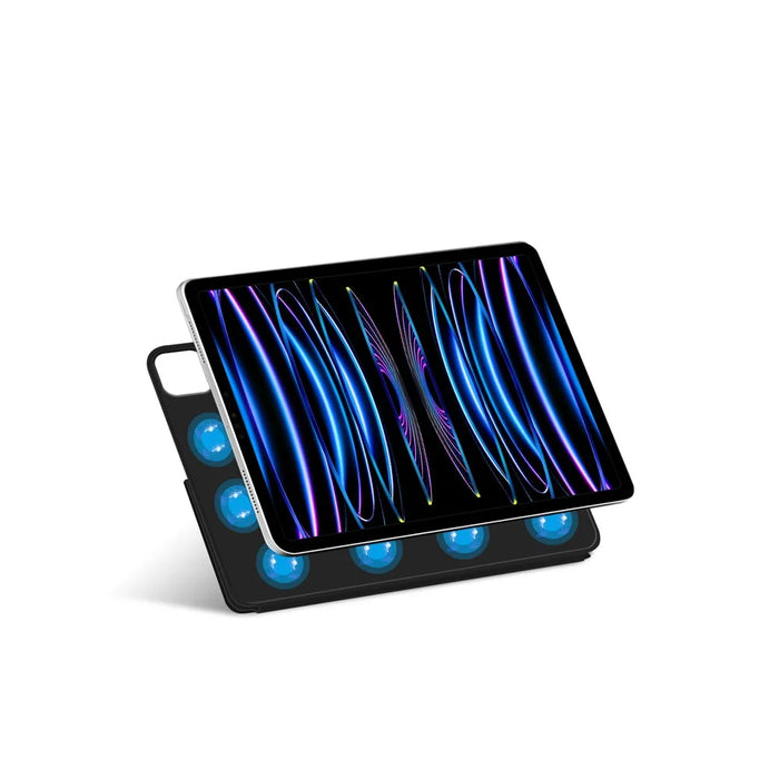 For iPad Air 11 (2026) / (2025) / (2024) / Air (2022) / (2020) / Pro 11 (2022) / (2021) / (2020) / (2018) Case Magnetic PU Leather Tablet Stand Cover - Black - 3
