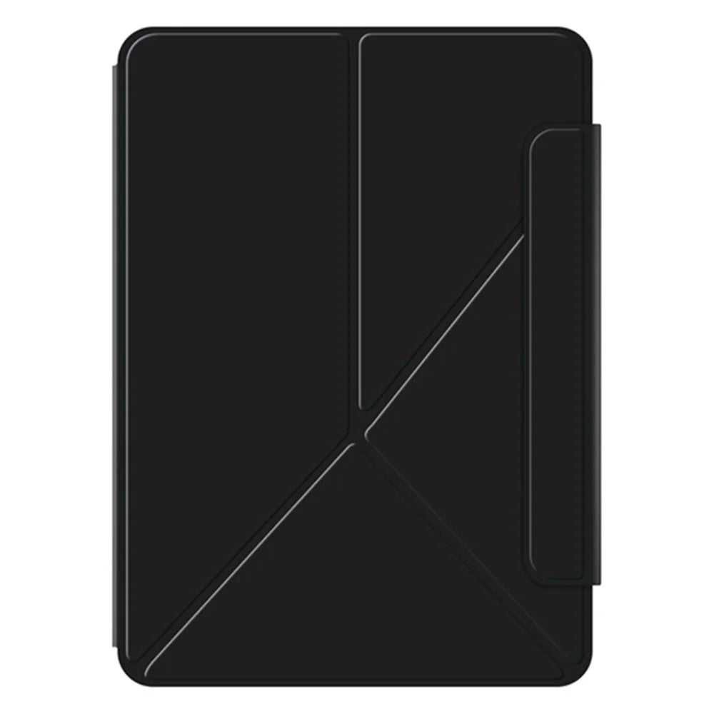 For iPad Pro 11 (2025) / 11 (2024) Case Magnetic PU Leather+PC Anti-Scratch Stand Tablet Cover - Black - 6