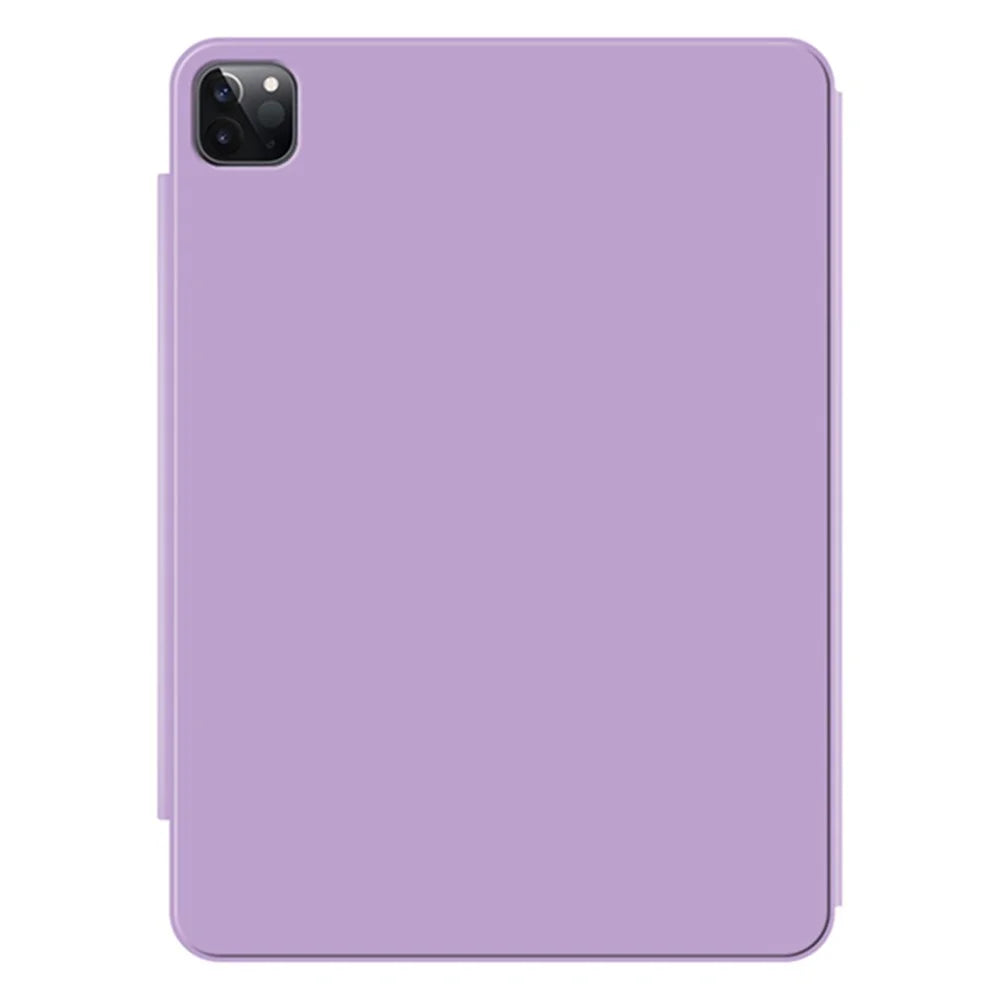 For iPad Pro 13 (2025) / 13 (2024) Case PU Leather+PC Tablet Shell Magnetic Stand Tablet Cover - Purple - 7