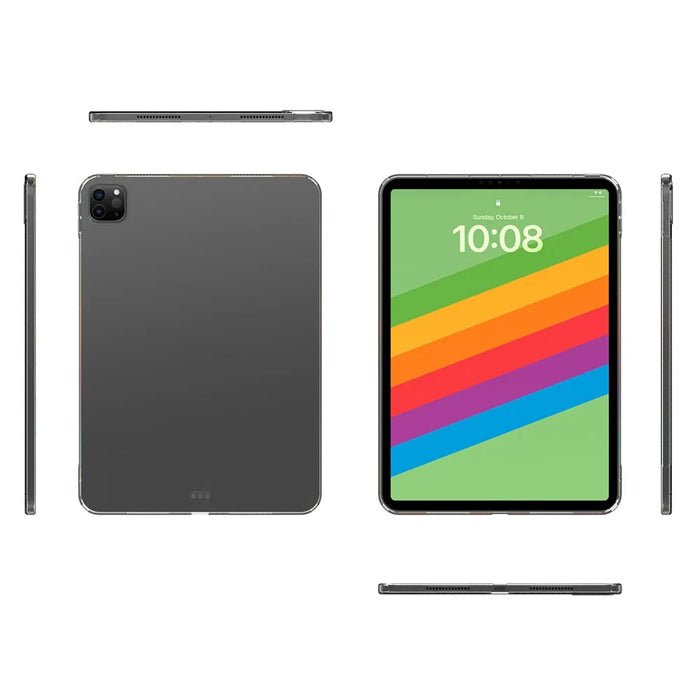 For iPad Pro 11 (2025) / 11 (2024) Back Case HD Transparent TPU Tablet Cover - 5
