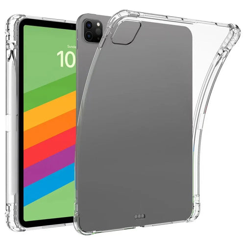 For iPad Pro 13 (2025) / 13 (2024) Case Crystal Clear Soft TPU Tablet Cover with Pen Slot - 1