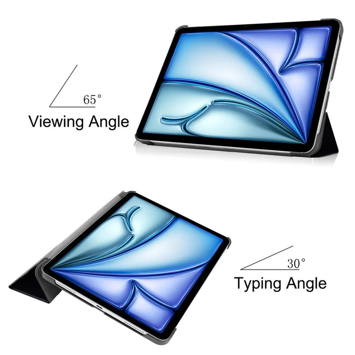 For iPad Air 13 (2026) / (2025) / (2024) Case Tri-Fold Stand Pattern Print Leather Tablet Cover with Auto Wake / Sleep - Don't Touch Me - 4