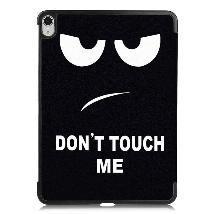 For iPad Air 13 (2026) / (2025) / (2024) Case Tri-Fold Stand Pattern Print Leather Tablet Cover with Auto Wake / Sleep - Don't Touch Me - 7
