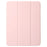 For iPad Pro 11 (2025) / 11 (2024) Case Clear Back PU Leather Tri-Fold Stand Cover with Pencil Holder - Pink - 7