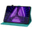 For Lenovo Tab M10 Plus TB-X606F / TB-X606X Case PU Leather Lily Flower Pattern Stand Tablet Cover - Green - 3