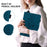 For Nokia T10 Case Lily Flower PU Leather Pencil Holder Magnetic Clasp Tablet Cover - Blue - 5
