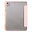 For iPad Air 11 (2026) / (2025) / (2024) Case TPU+PU Leather+Arcylic Tablet Cover Tri-Fold Stand Tablet Protector - Pink - 6