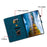For Samsung Galaxy Tab S10 Lite / S10 FE / S9 FE Leather Case Lily Flower Pattern Stand Protective Tablet Cover - Blue - 6