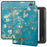 For Kobo Libra Colour Case Auto Sleep / Wake Pattern Printing E-Reader Cover - Apricot Blossom - 1