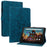 For Amazon Fire HD 10 (2023) Case with Card Slots Leather Tablet Cover Lily Flower - Blue - 1