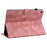 For iPad (2025) / 10.9 (2022) Stand Case Lily Flower Imprinted Leather Drop-Resistant Protective Cover - Pink - 4