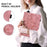 For iPad (2025) / 10.9 (2022) Stand Case Lily Flower Imprinted Leather Drop-Resistant Protective Cover - Pink - 5