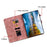 For iPad (2025) / 10.9 (2022) Stand Case Lily Flower Imprinted Leather Drop-Resistant Protective Cover - Pink - 6