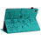 For iPad mini (2024) / mini (2021) Case Lily Flower Design PU Leather Stand Tablet Cover - Green - 4