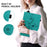 For iPad mini (2024) / mini (2021) Case Lily Flower Design PU Leather Stand Tablet Cover - Green - 5