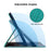 For iPad mini (2024) / mini (2021) Case Lily Flower Design PU Leather Stand Tablet Cover - Green - 7