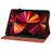 For iPad Pro 12.9 (2020) / (2021) / (2022) Tablet Case Shockproof Flower Imprint PU Leather Flip Cover - Brown - 3