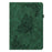 For iPad Air 11 (2026) / (2025) / (2024) Case Imprinted Butterfly Flower PU Leather Flip Card Slots Tablet Cover - Green - 6