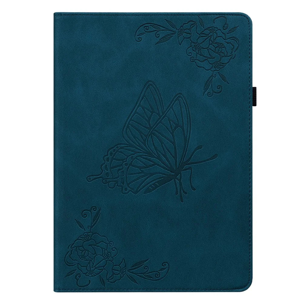PU Leather Tablet Case for iPad Pro 11 (2025) / 11 (2024) Anti-Scratch Card Slots Flip Tablet Cover - Dark Blue - 6