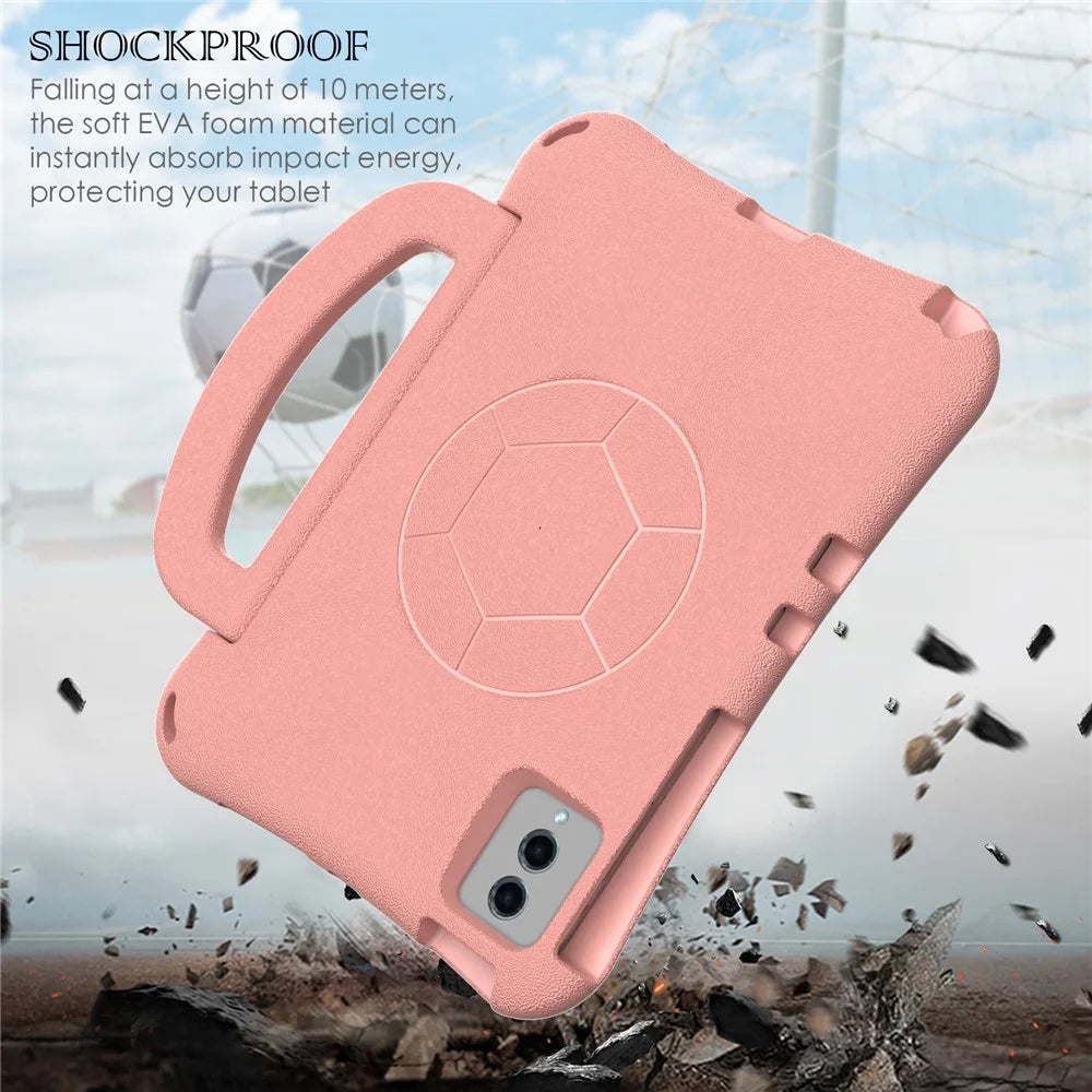 EVA Case for Samsung Galaxy Tab S11 / S7 / S8 / S9 / S10 FE / S9 FE / Redmi Pad 2 11 / Pad 5 / Pad 5 Pro / Lenovo Tab M11 / K11 Gen 2 / Idea Tab Tablet Cover - Light Pink - 4