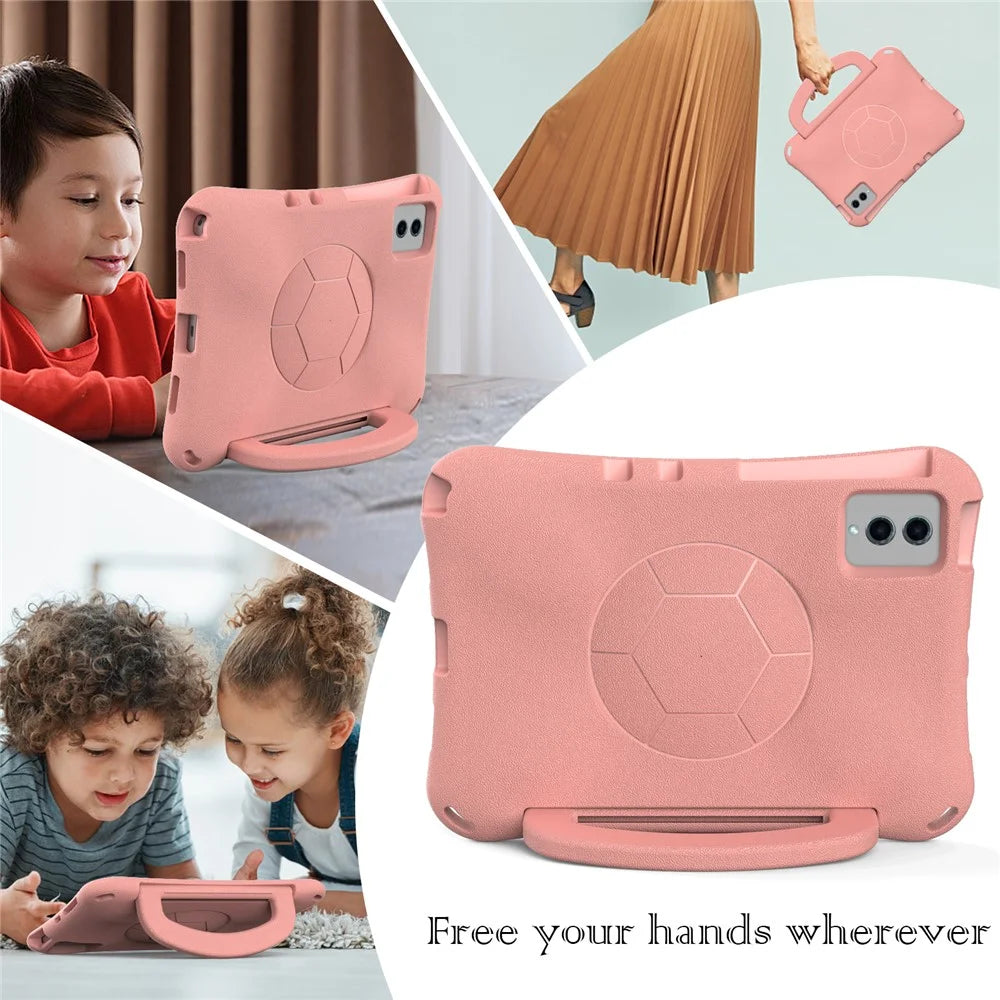 EVA Case for Samsung Galaxy Tab S11 / S7 / S8 / S9 / S10 FE / S9 FE / Redmi Pad 2 11 / Pad 5 / Pad 5 Pro / Lenovo Tab M11 / K11 Gen 2 / Idea Tab Tablet Cover - Light Pink - 6