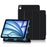 For iPad Air 11 (2026) / (2025) / (2024) / Air (2022) / (2020) / Pro 11 (2022) / (2021) / (2020) / (2018) Case PU Leather Tri-Fold Stand Tablet Cover - Black - 2