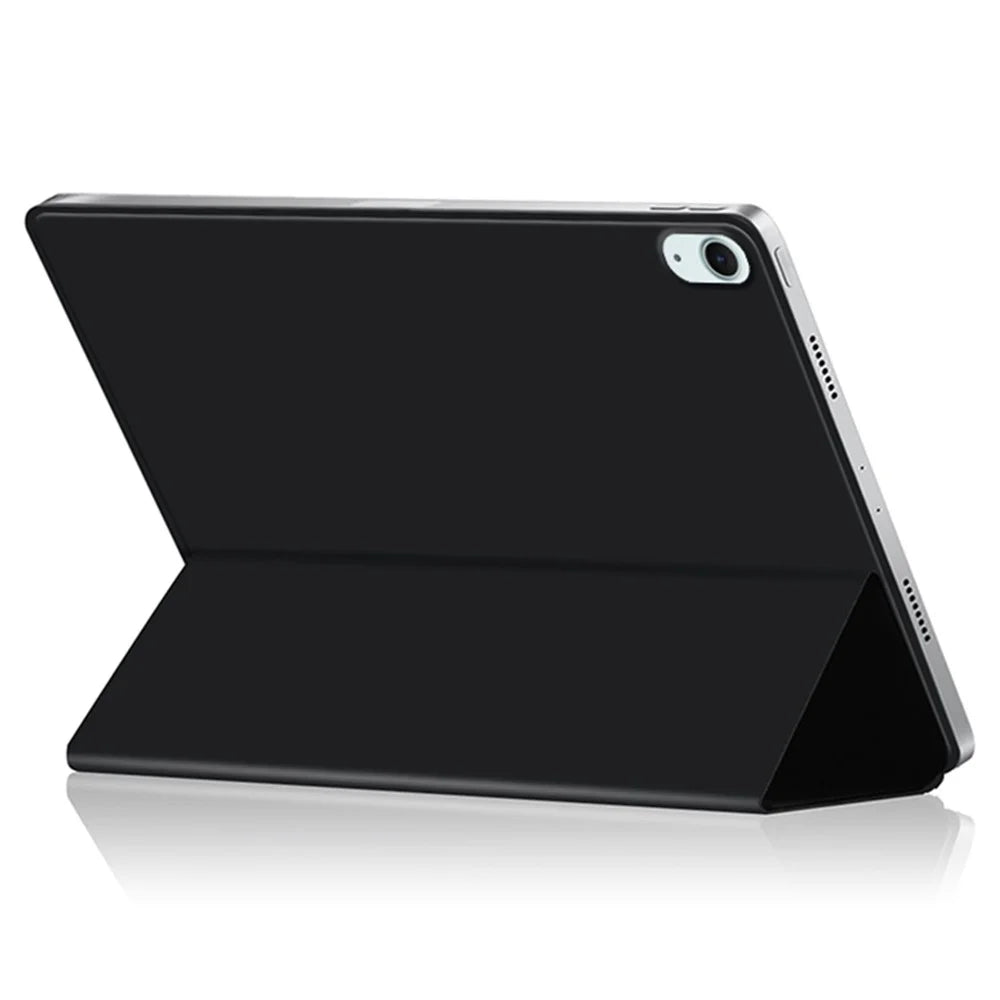For iPad Air 13 (2026) / (2025) / (2024) / Pro 12.9 (2022) / (2021) / (2020) / (2018) Tri-Fold Stand Case PU Leather + TPU Tablet Cover - Black - 3