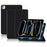 For iPad Pro 11 (2025) / 11 (2024) Case Magnetic Attachment Tri-Fold Stand Protective Shell - Black - 1