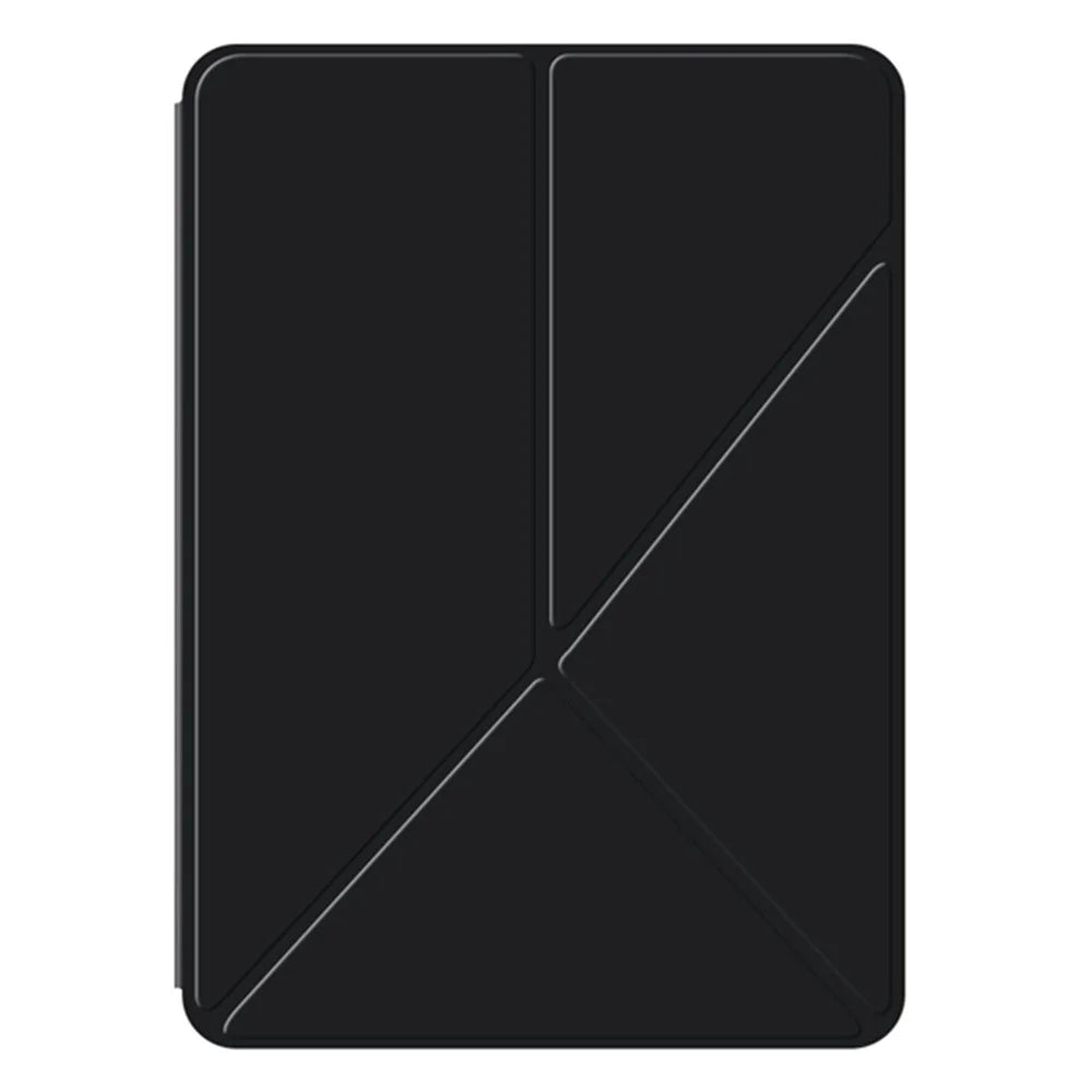 For iPad Pro 11 (2025) / 11 (2024) Case Magnetic Attachment PU Leather Origami Stand Tablet Cover - Black - 6