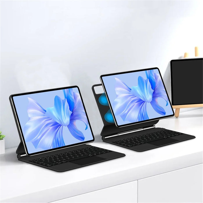 For Huawei MatePad Pro 12.6 (2024) Magnetic Floating Bluetooth-compatible Keyboard + Leather Tablet Case - 4