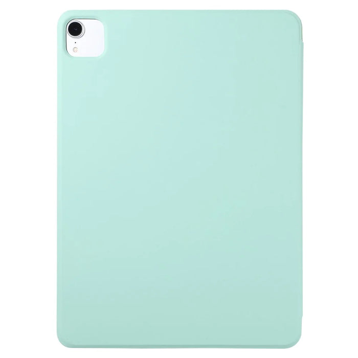 For iPad Air 13 (2026) / (2025) / (2024) Case Tri-Fold Stand Leather Tablet Cover Magnetic Absorption - Matcha Green - 3