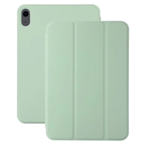 For iPad Air 11 (2026) / (2025) / (2024) Case Tri-Fold Stand Leather Magnetic Tablet Cover Auto Wake / Sleep - Matcha Green - 1