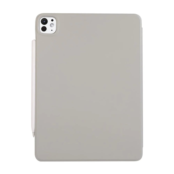 For iPad Pro 11 (2025) / 11 (2024) Case PU Leather Auto Sleep / Wake Cover Magnetic Attachment - Grey - 2