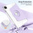 For iPad Pro 13 (2025) / 13 (2024) Case Stand Leather+ Clear Acrylic Detachable Tablet Cover - Purple - 4