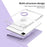 For iPad Pro 13 (2025) / 13 (2024) Case Stand Leather+ Clear Acrylic Detachable Tablet Cover - Purple - 6