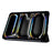 For iPad Pro 11 (2025) / 11 (2024) Case Tri-Fold Stand Leather+Silicone Tablet Cover - Black - 3