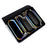 For iPad Pro 13 (2025) / 13 (2024) Case Tri-Fold Stand Leather+Silicone Tablet Cover - Black - 5