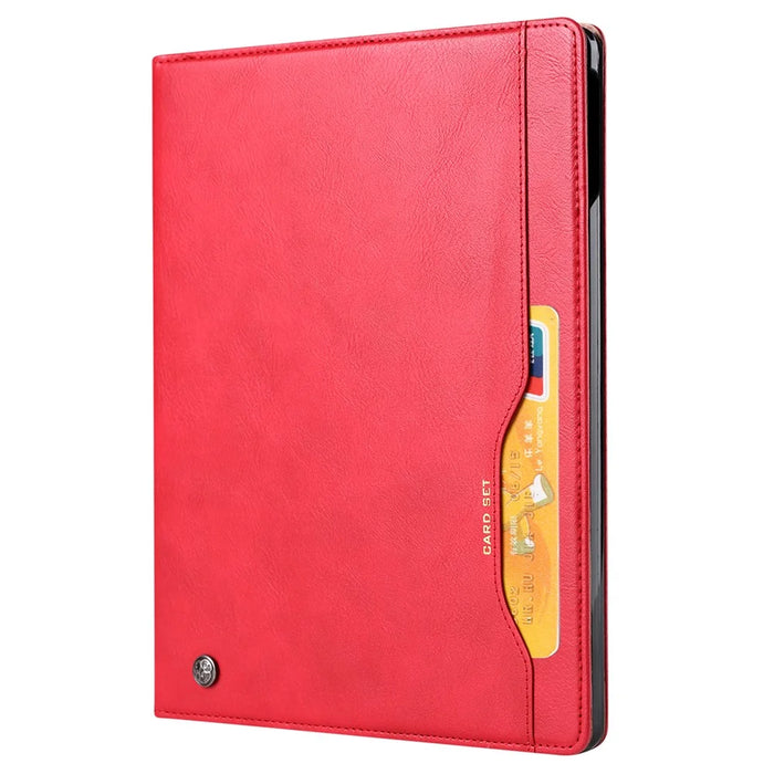For iPad Pro 13 (2025) / 13 (2024) Case Outer Card Slot Wallet Leather Tablet Cover with Auto Wake / Sleep - Red - 5