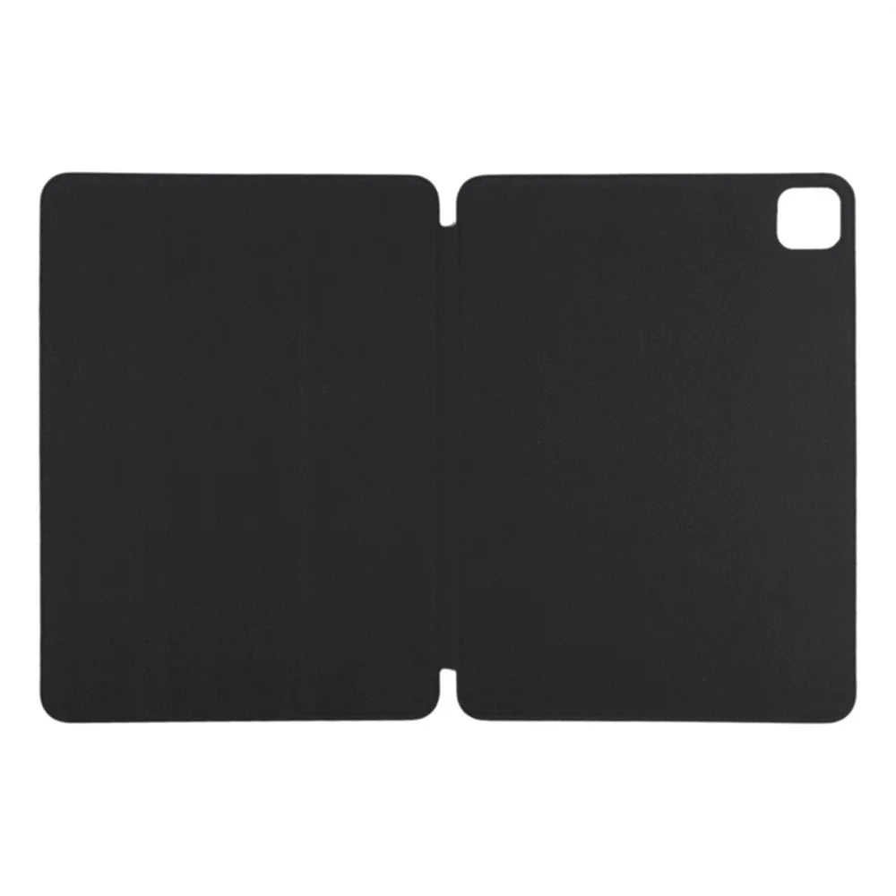 For iPad Pro 13 (2025) / 13 (2024) Case Tri-Fold Stand Magnetic Closing PU Leather Tablet Cover - Black - 2