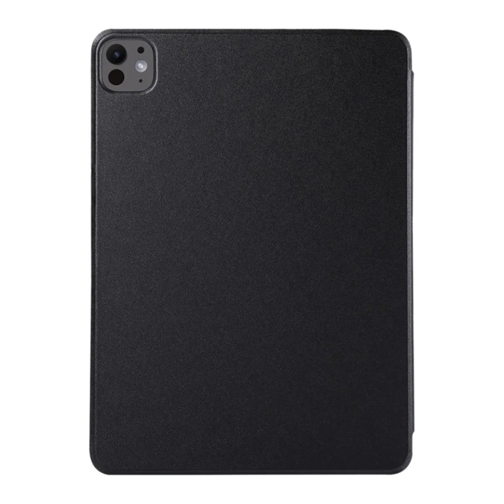 For iPad Pro 13 (2025) / 13 (2024) Case Tri-Fold Stand Magnetic Closing PU Leather Tablet Cover - Black - 7