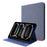 For iPad Pro 13 (2025) / 13 (2024) Case Card Slots Stand Leather Tablet Cover with Pen Holder - Blue - 1