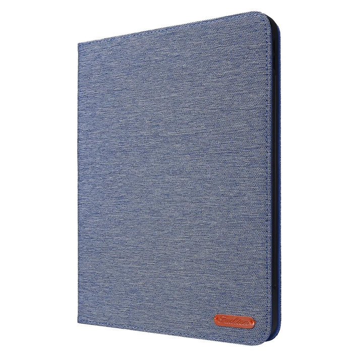 For iPad Pro 13 (2025) / 13 (2024) Case Card Slots Stand Leather Tablet Cover with Pen Holder - Blue - 7