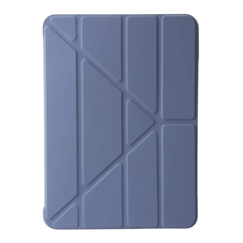 For iPad Air 13 (2026) / (2025) / (2024) Case Origami Stand PU Leather+Silicone Tablet Cover with Auto Sleep / Wake - Purple - 7