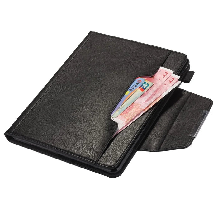 For iPad Pro 11 (2025) / 11 (2024) Case Adjustable Stand PU Leather Tablet Cover with Auto Wake  /  Sleep - Black - 5