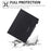 For iPad Pro 11 (2025) / 11 (2024) Case Adjustable Stand PU Leather Tablet Cover with Auto Wake  /  Sleep - Black - 6