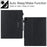 For iPad Pro 11 (2025) / 11 (2024) Case Adjustable Stand PU Leather Tablet Cover with Auto Wake  /  Sleep - Black - 7