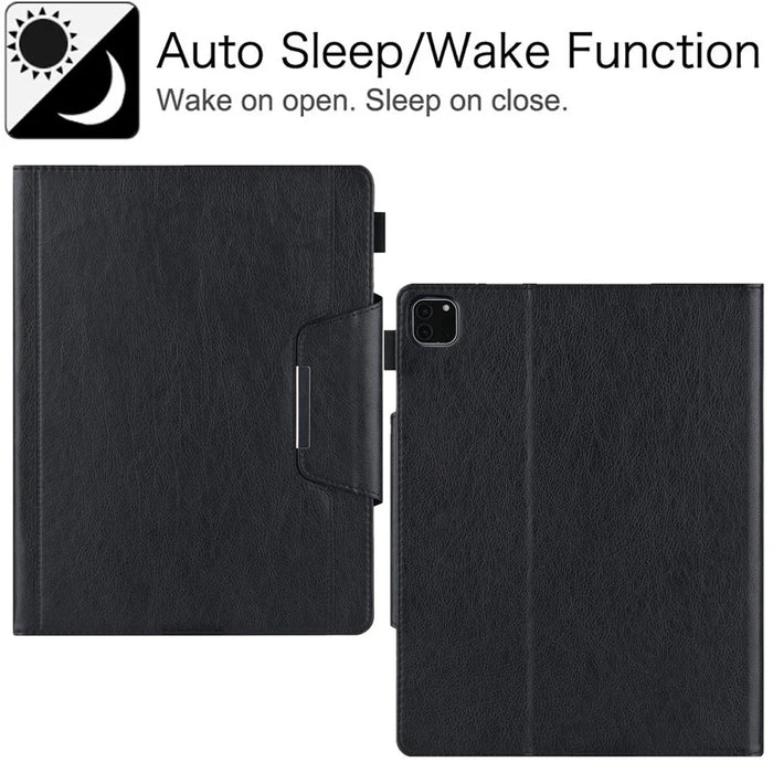 For iPad Pro 11 (2025) / 11 (2024) Case Adjustable Stand PU Leather Tablet Cover with Auto Wake  /  Sleep - Black - 7